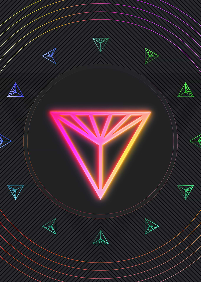 Neon Geometric Glyph Rune
