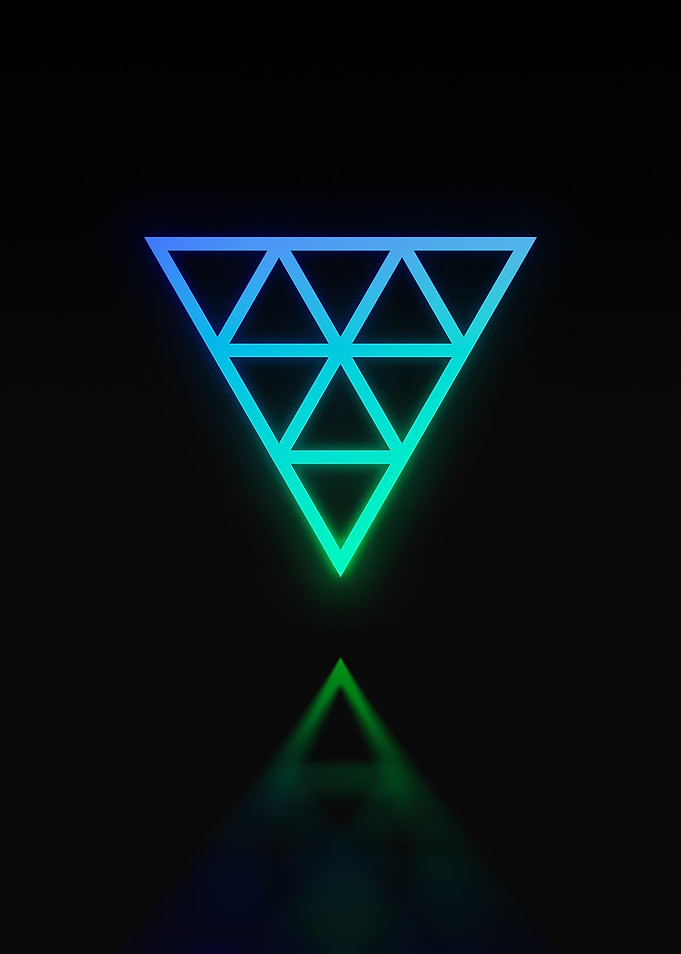 Neon Geometric Glyph Rune