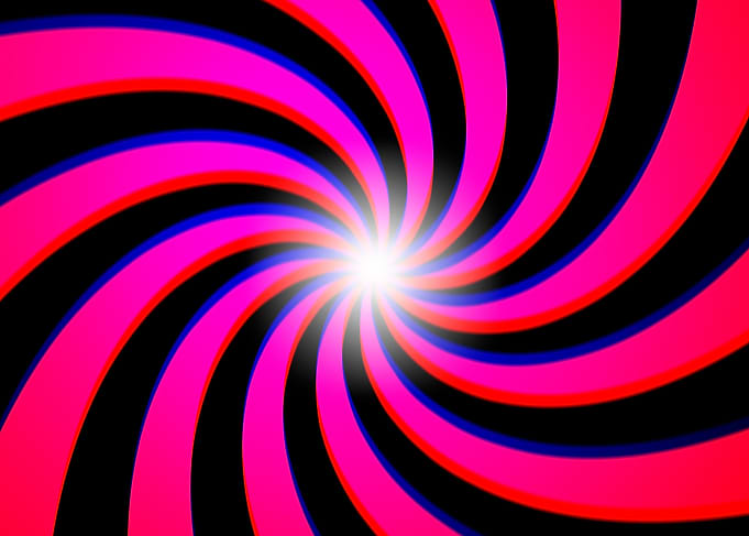 Pinwheel twirl bend black