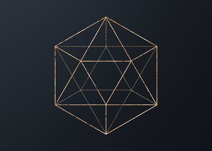 Gold Glyphs Mandalas Rune