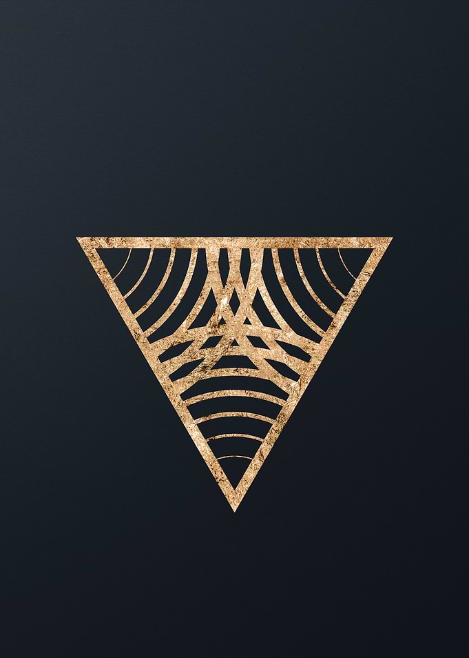 Gold Glyphs Mandalas Rune
