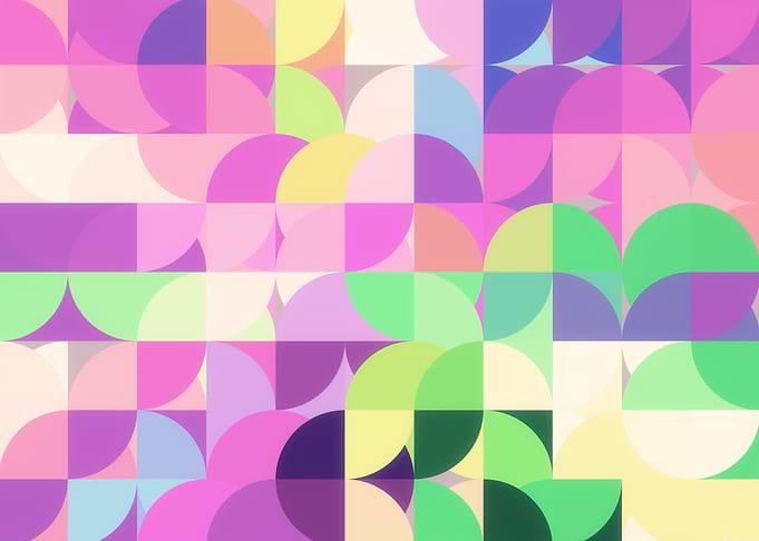 1970s retro curves blocks