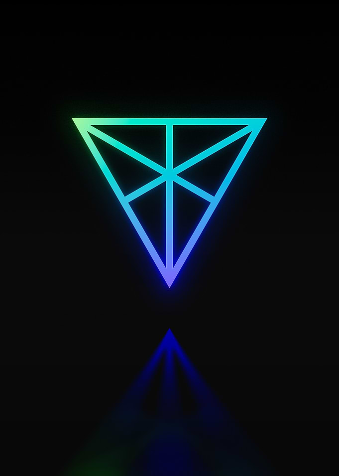 Neon Geometric Glyph Rune