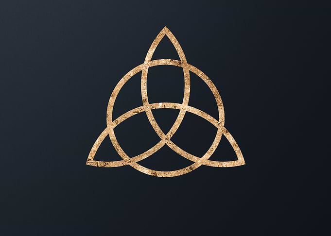 Gold Geometric Glyph Rune