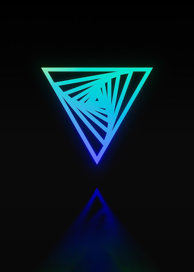Neon Geometric Glyph Rune