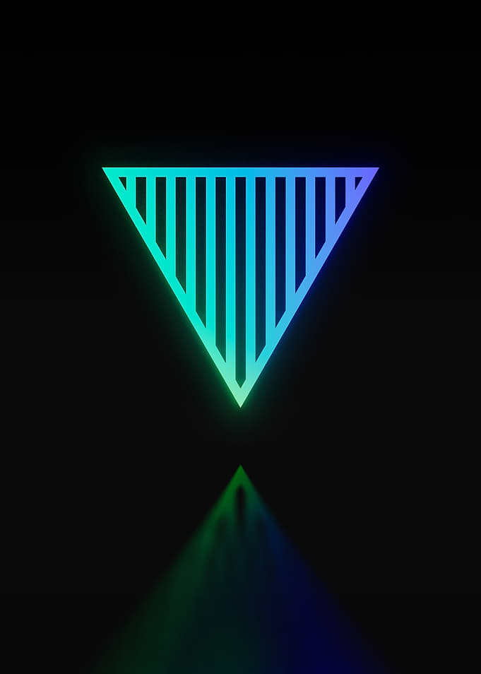 Neon Geometric Glyph Rune