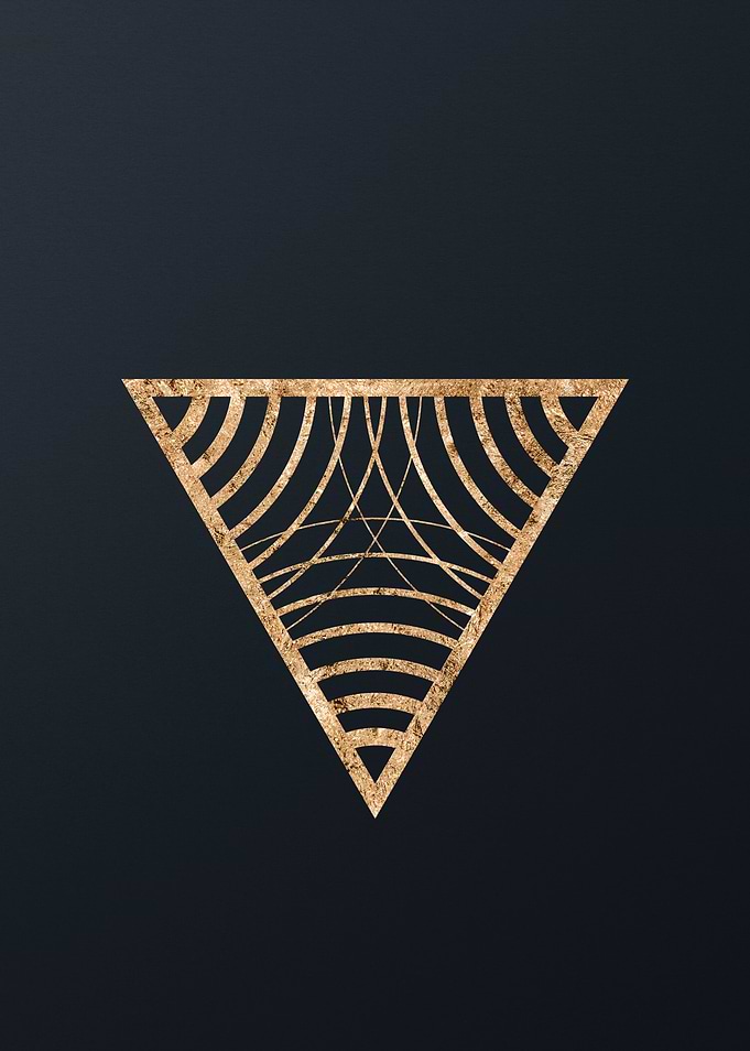 Gold Glyphs Mandalas Rune