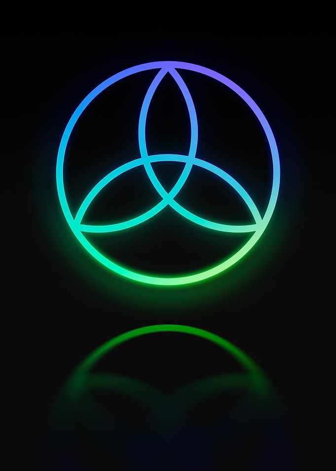 Neon Geometric Glyph Rune