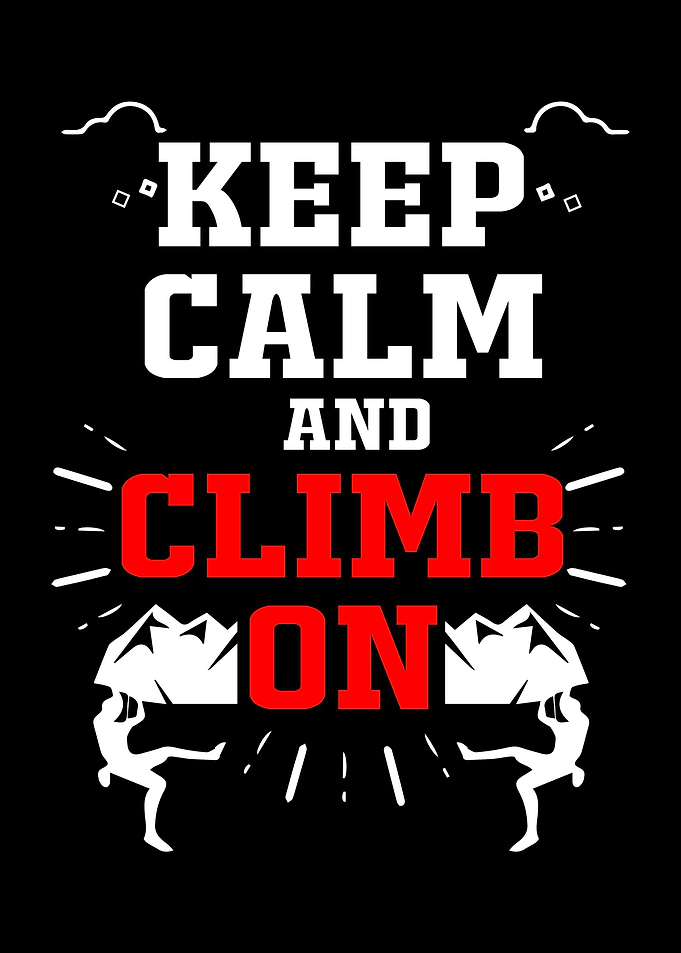 Rock Climbing Keep Calm