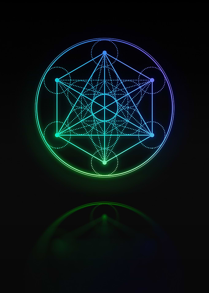 Neon Glyph Mandala Rune