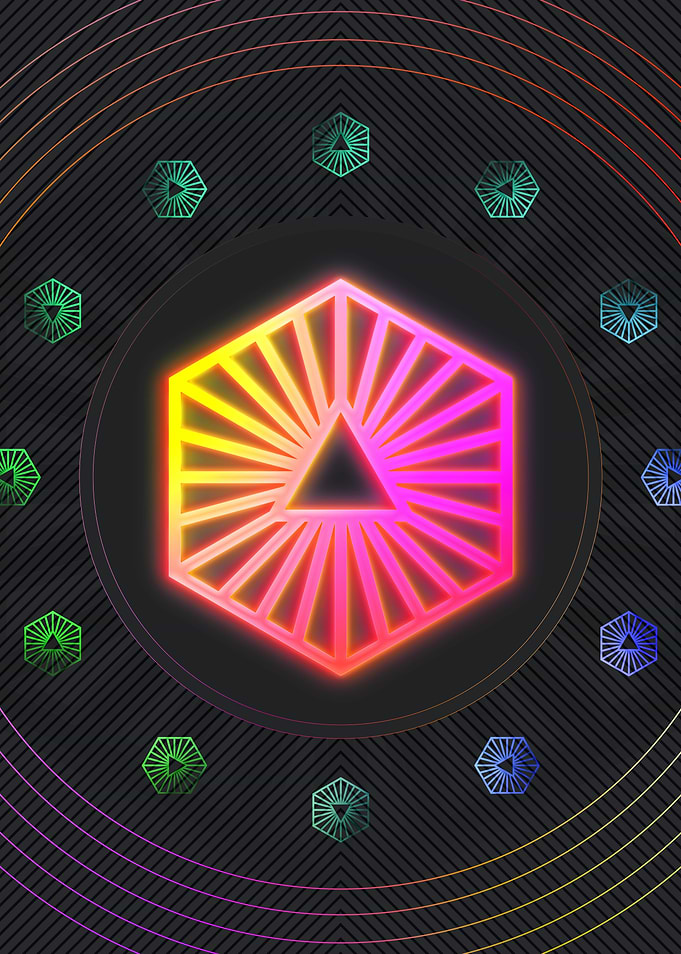 Neon Glyph Mandala Rune
