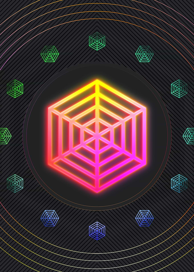 Neon Glyph Mandala Rune
