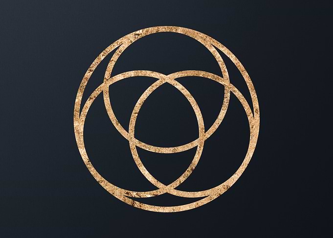 Gold Glyphs Mandalas Rune
