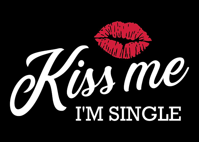 Kiss me single valentines