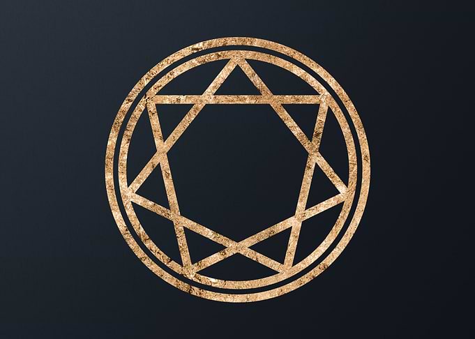 Gold Glyphs Mandalas Rune