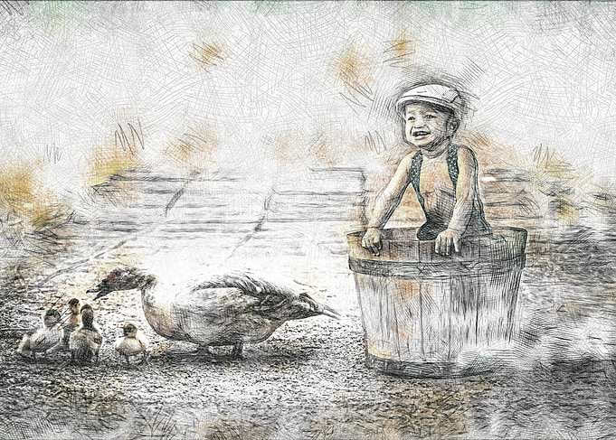 Simple life on a farm
