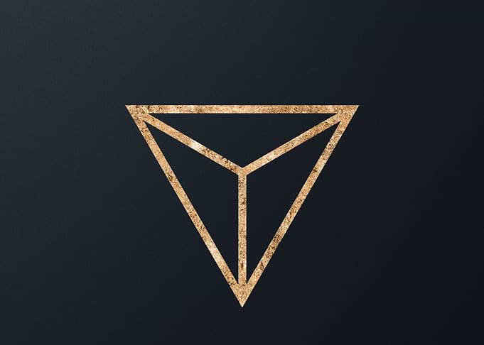 Gold Geometric Glyph Rune