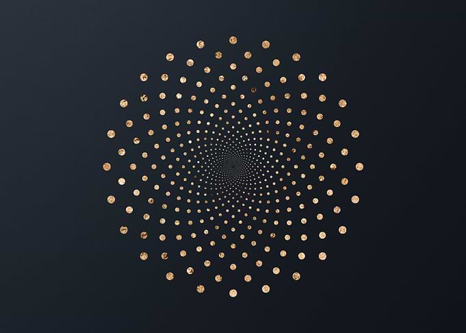 Gold Glyphs Mandalas Rune