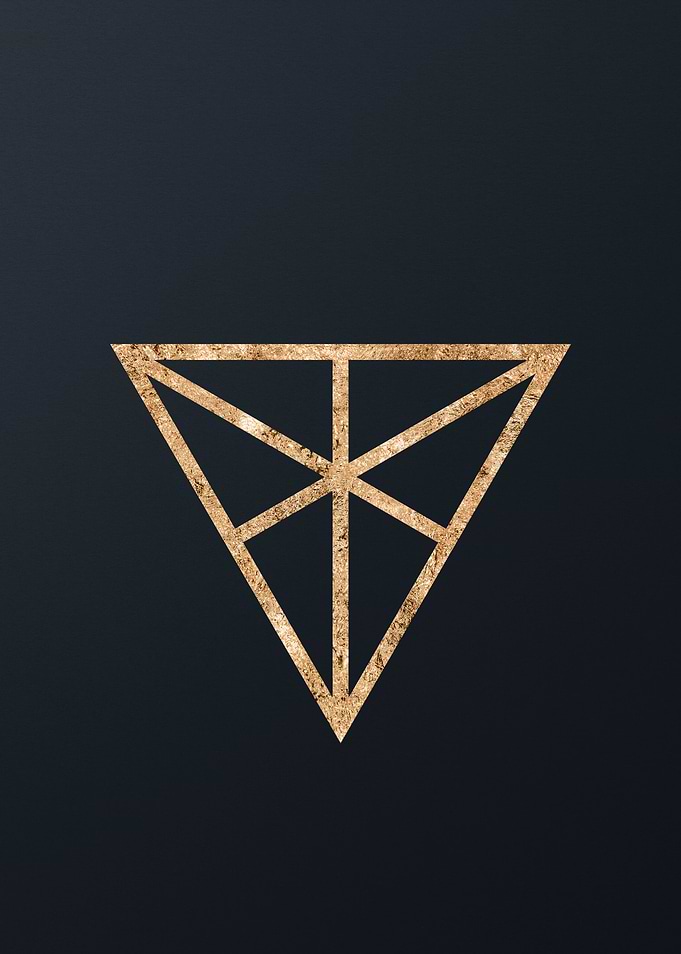 Gold Glyphs Mandalas Rune