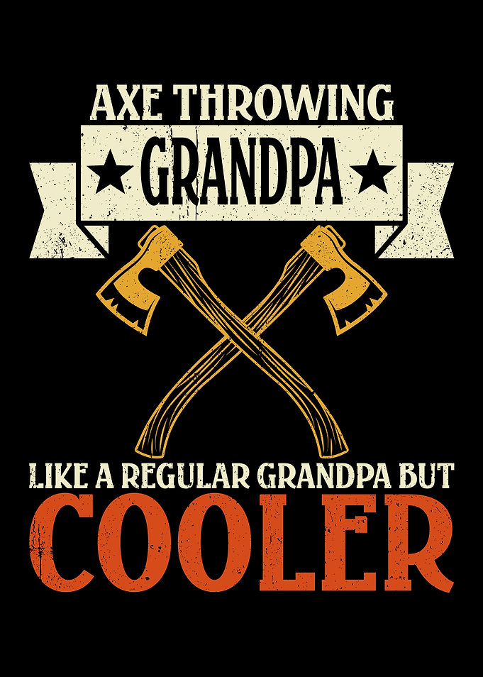 Axe Throwing Grandpa