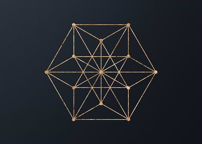 Gold Glyphs Mandalas Rune