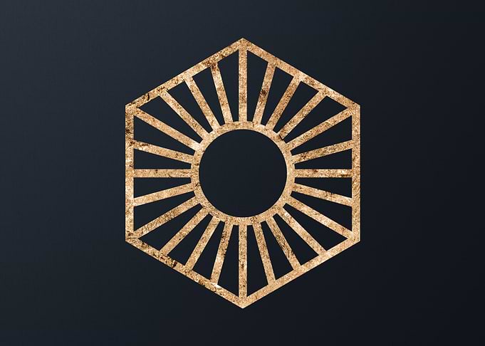 Gold Glyphs Mandalas Rune
