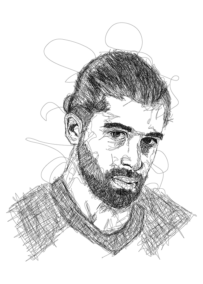 Rodriguez Scribble art