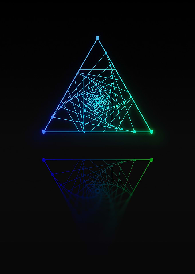 Neon Geometric Glyph Rune