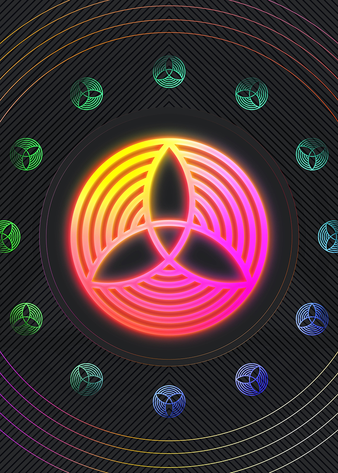 Neon Glyph Mandala Rune