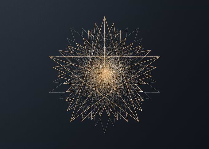Gold Glyphs Mandalas Rune