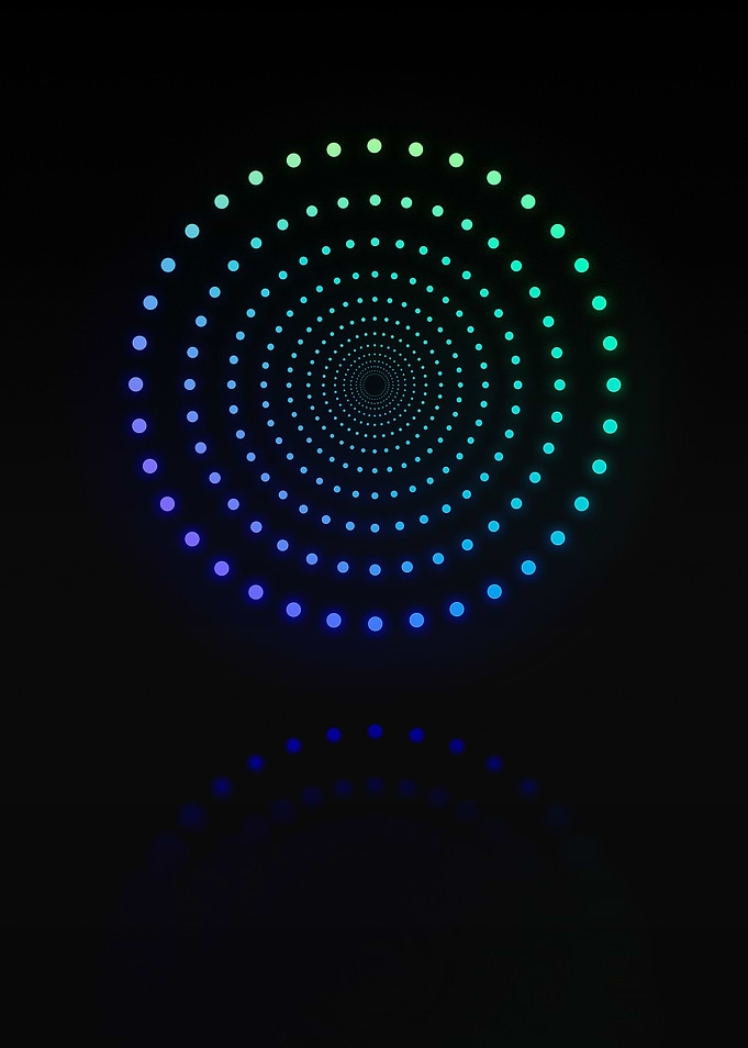 Neon Geometric Glyph Rune
