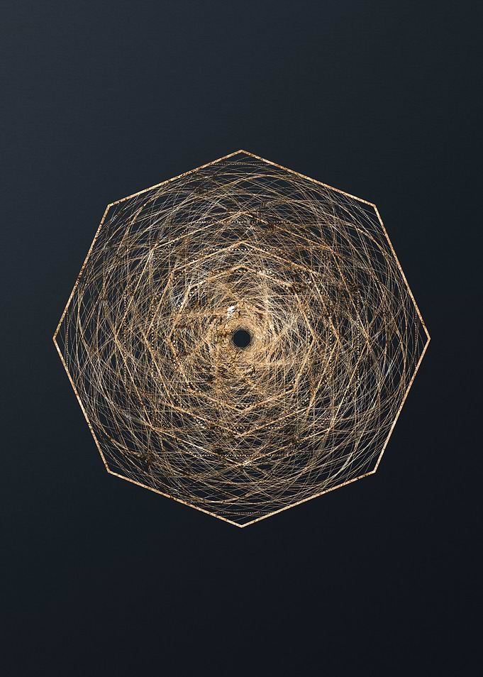 Gold Glyphs Mandalas Rune