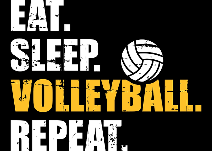 Eat sleep volleyball repea