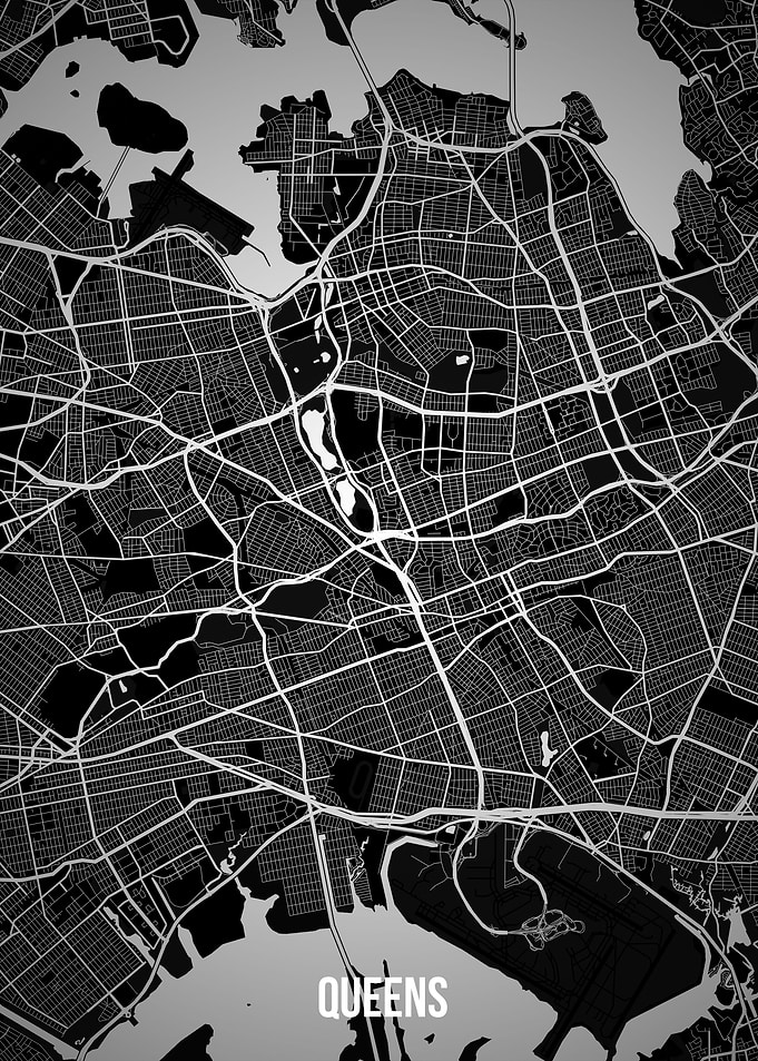 Queens dark map