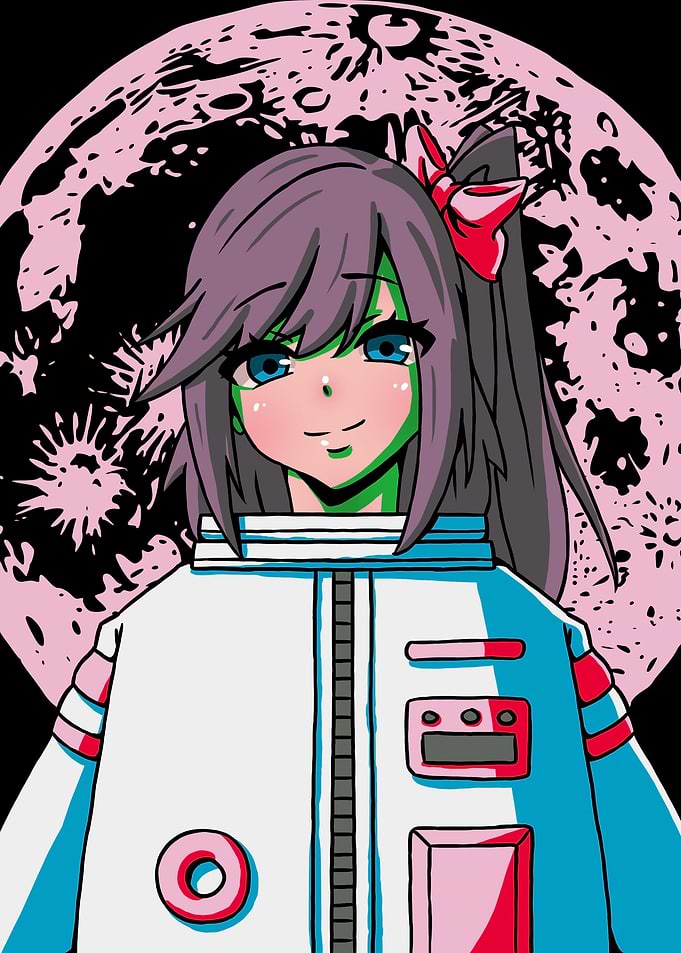 Astronaut Anime Girl