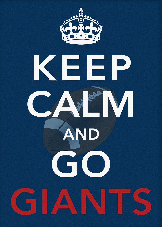 Keep Calm Prints Giants