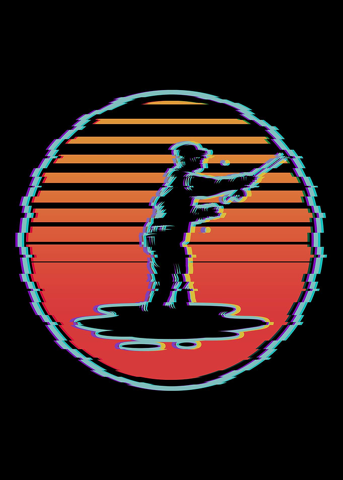 Retro Fishing Fisherman