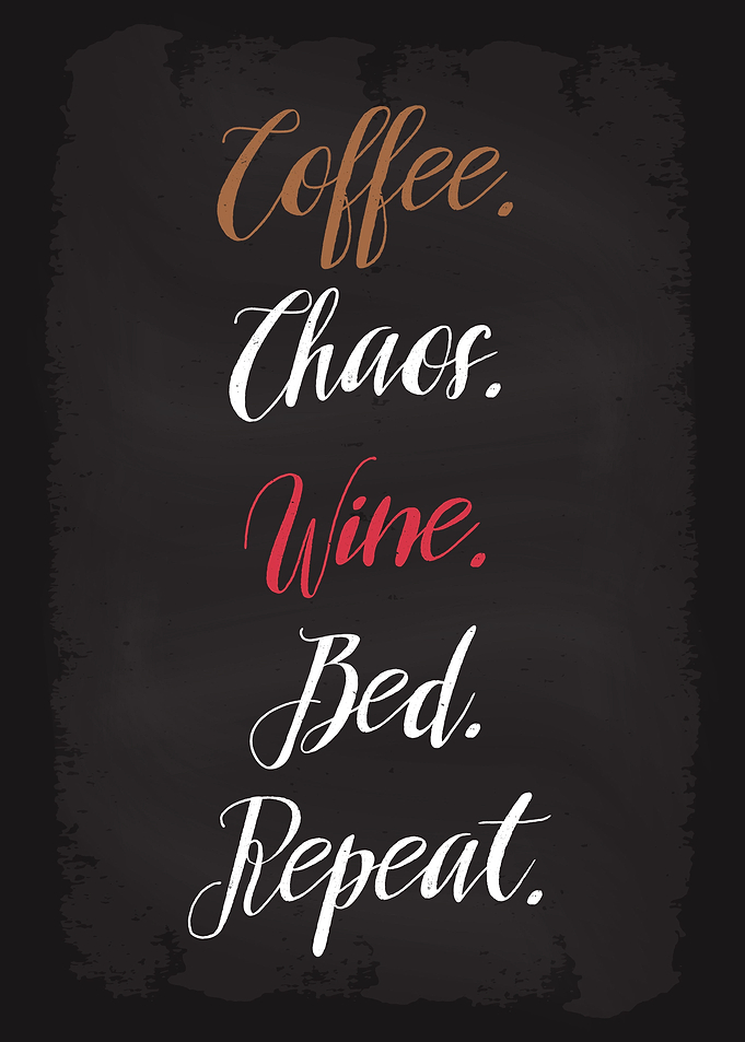Coffee Chaos Wine Bed