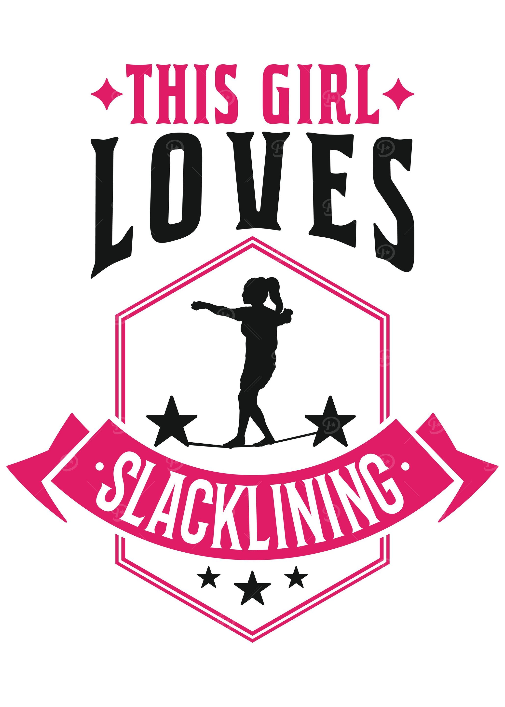 Slackline Girl Slacklining