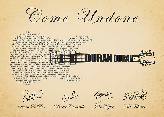 Duran Duran Come Undone