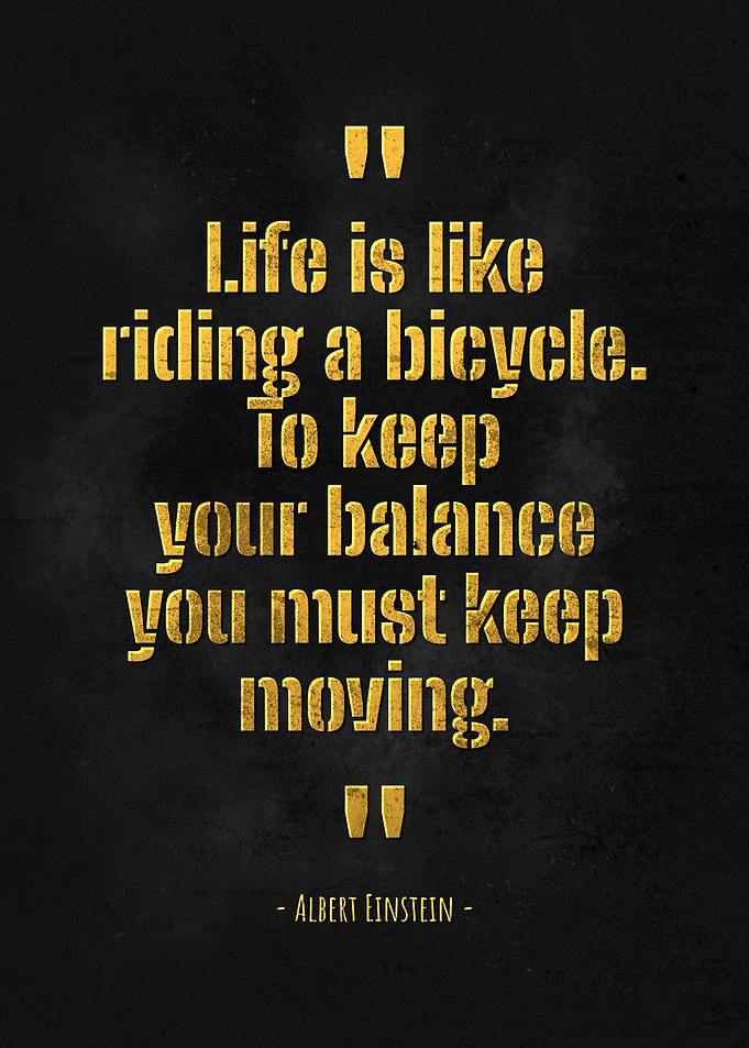 Albert Einstein Quote Gold