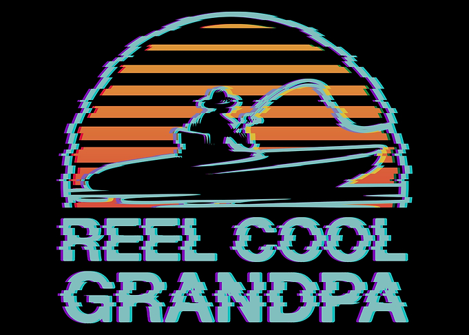 Reel Cool Grandpa Fishing