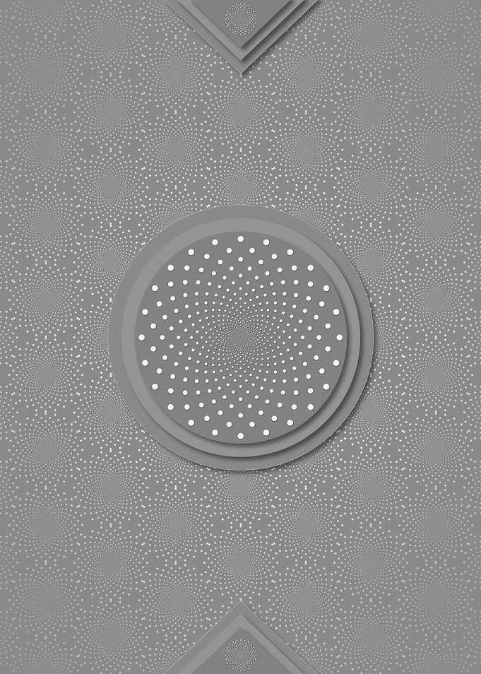 Gray White Glyph Pattern