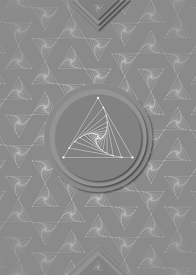 Gray Geometric Glyph Rune