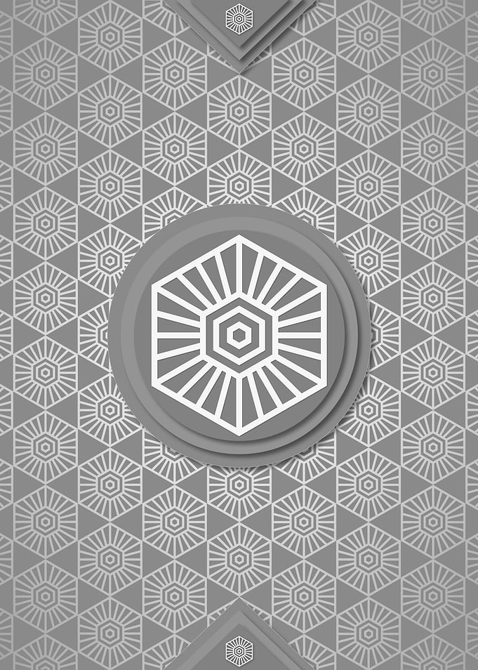 Gray Sacred Geometry Glyph