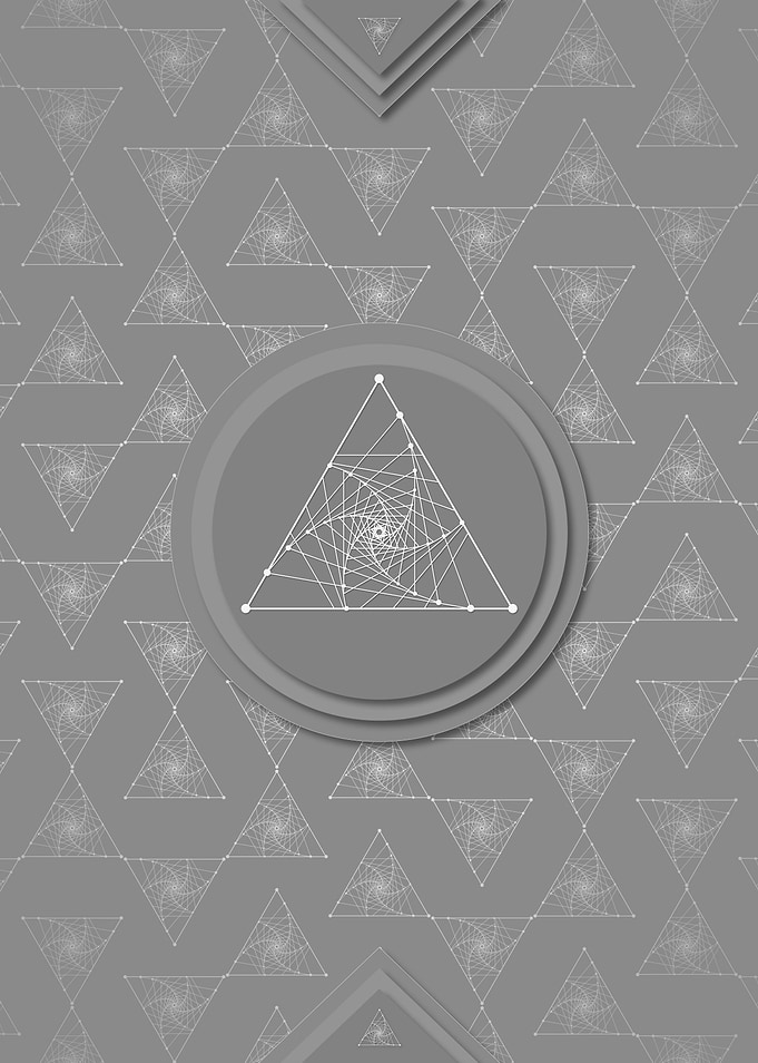 Gray White Glyph Pattern