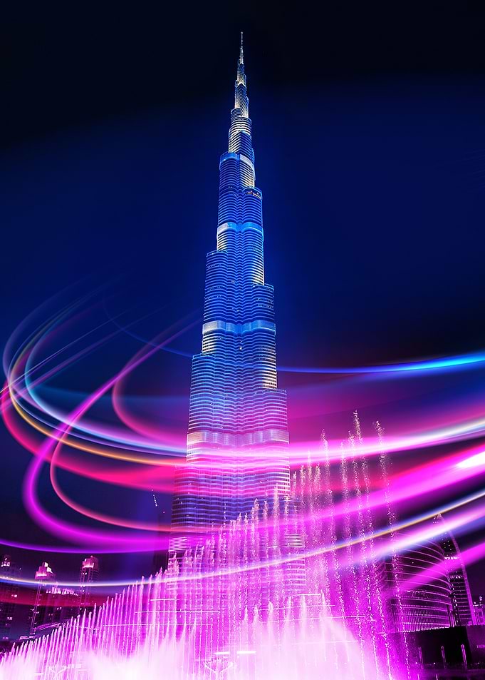 Neon city Dubai