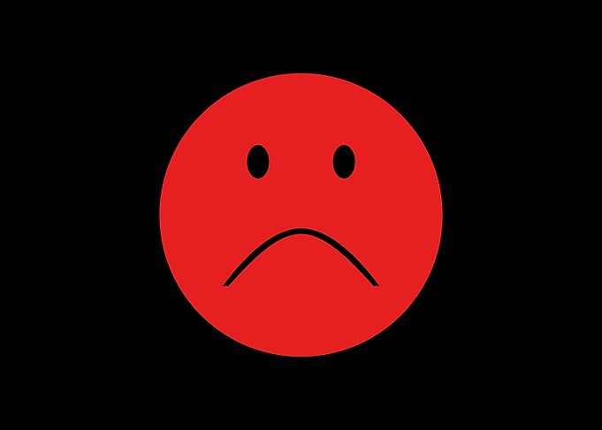 Smile sad face usual simpl