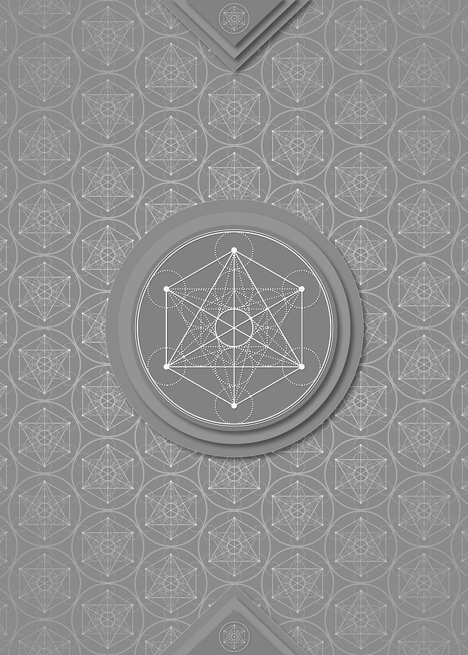 Gray Sacred Geometry Glyph