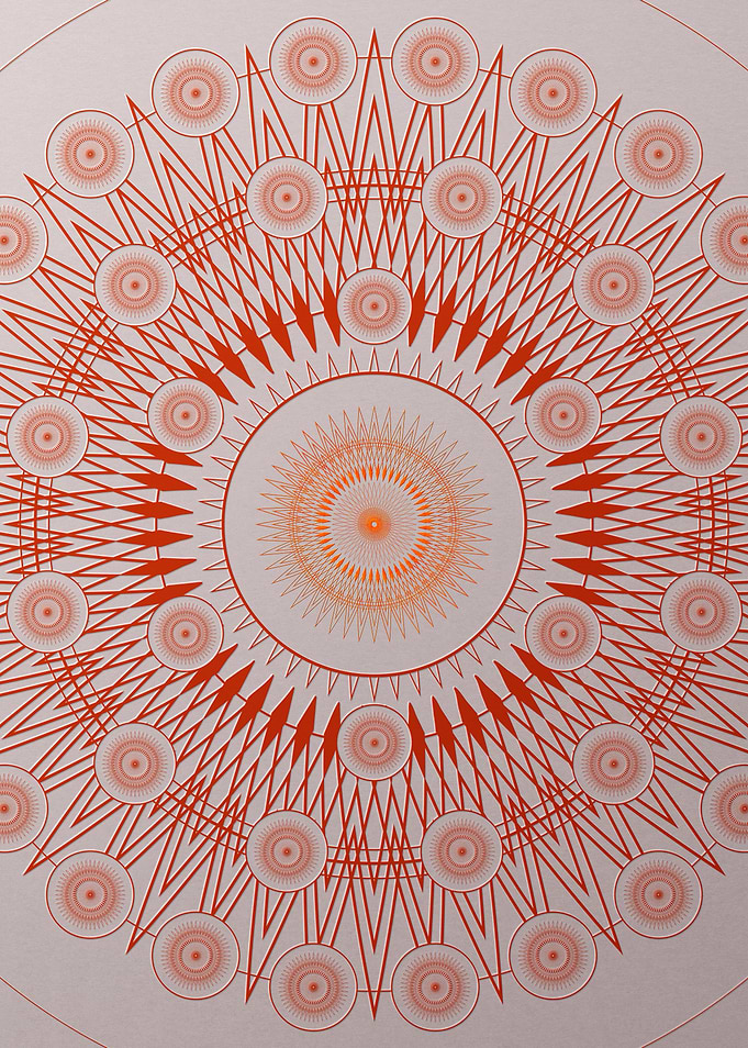 Red Orange Sacred Geometry